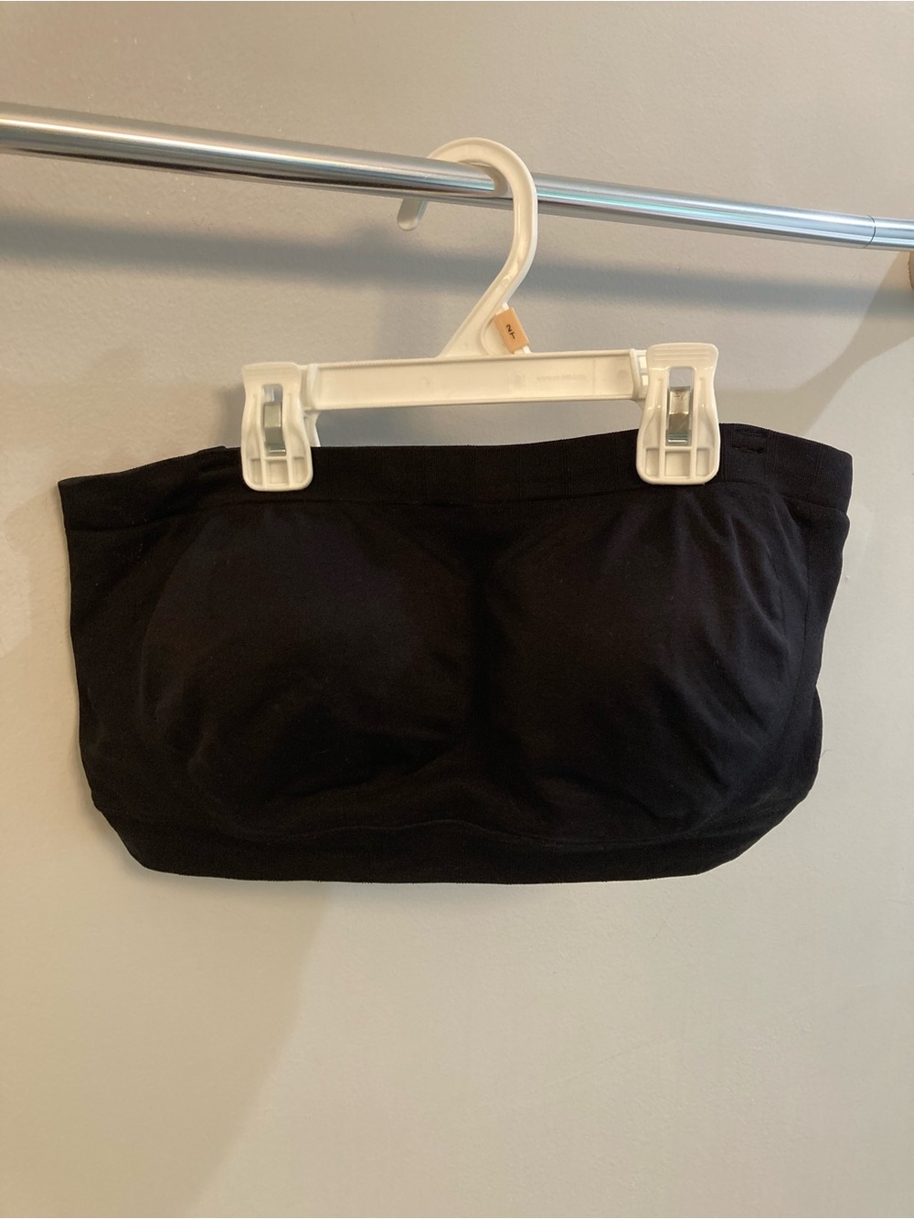 Truekind Convertible Strapless Bandeau Bra Size Large Black